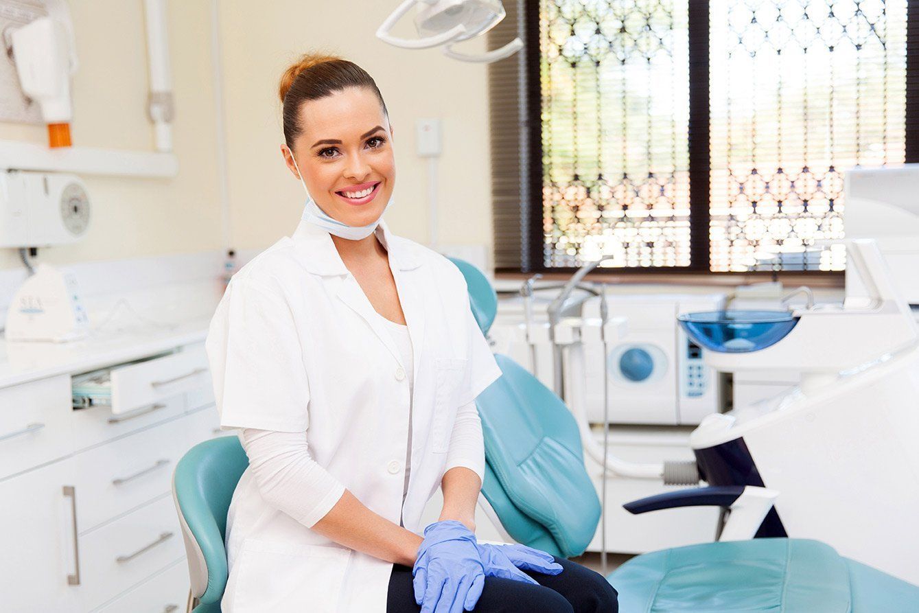 friendly female dentist