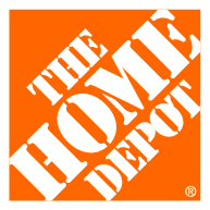 The Home Depot logo: white text on an orange square background.