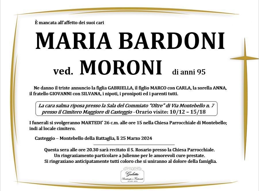 necrologio BARDONI MARIA