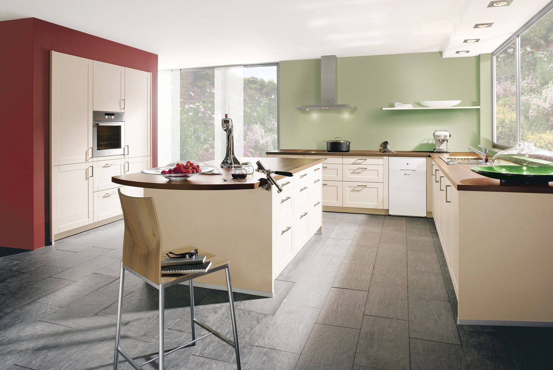a spacious kitchen fitted as per requirements