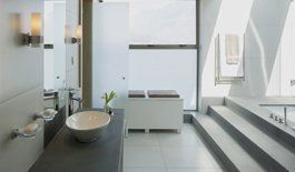 a beautiful bathroom with quality fittings