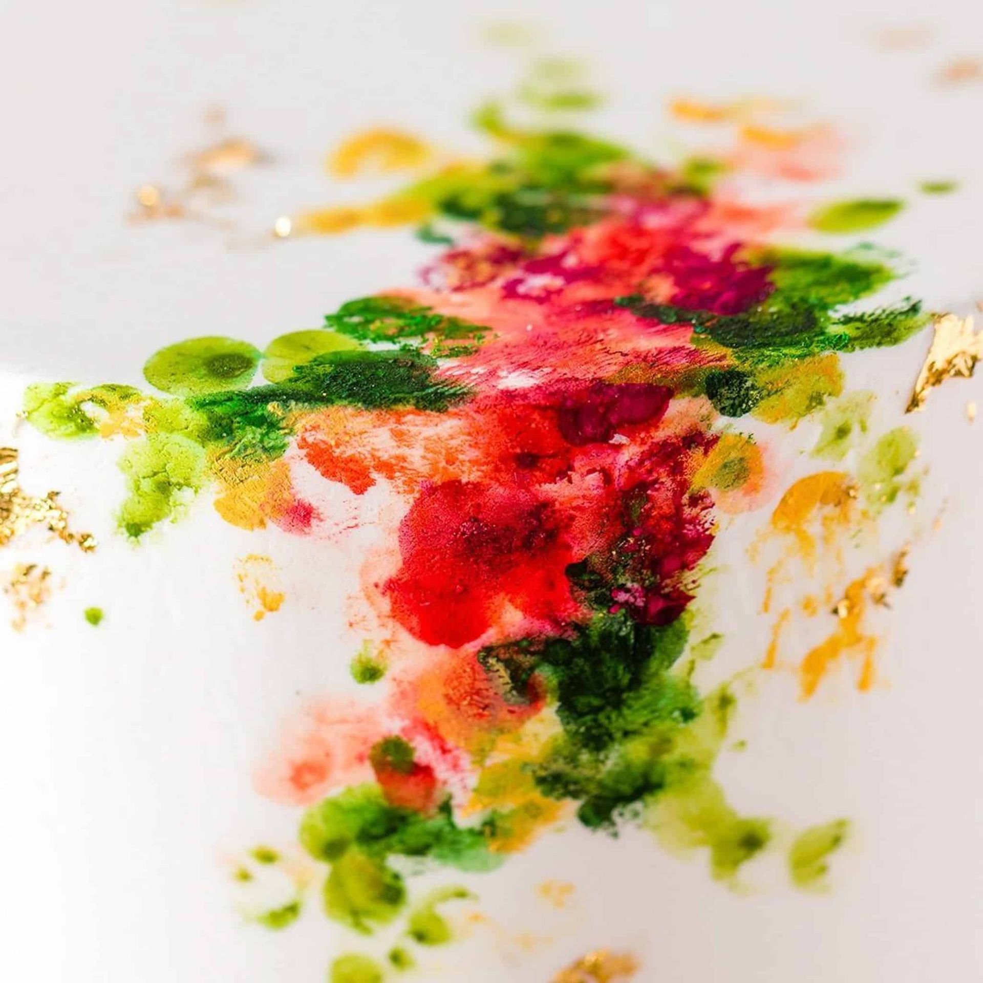 A bouquet of white flowers is sitting on a couch.