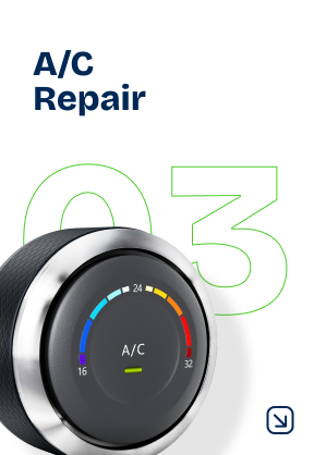 A/C Repair: Climate control knob with temperature gauge, 