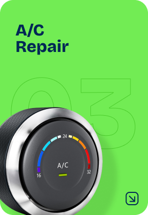 A/C Repair: Climate control knob with temperature gauge,