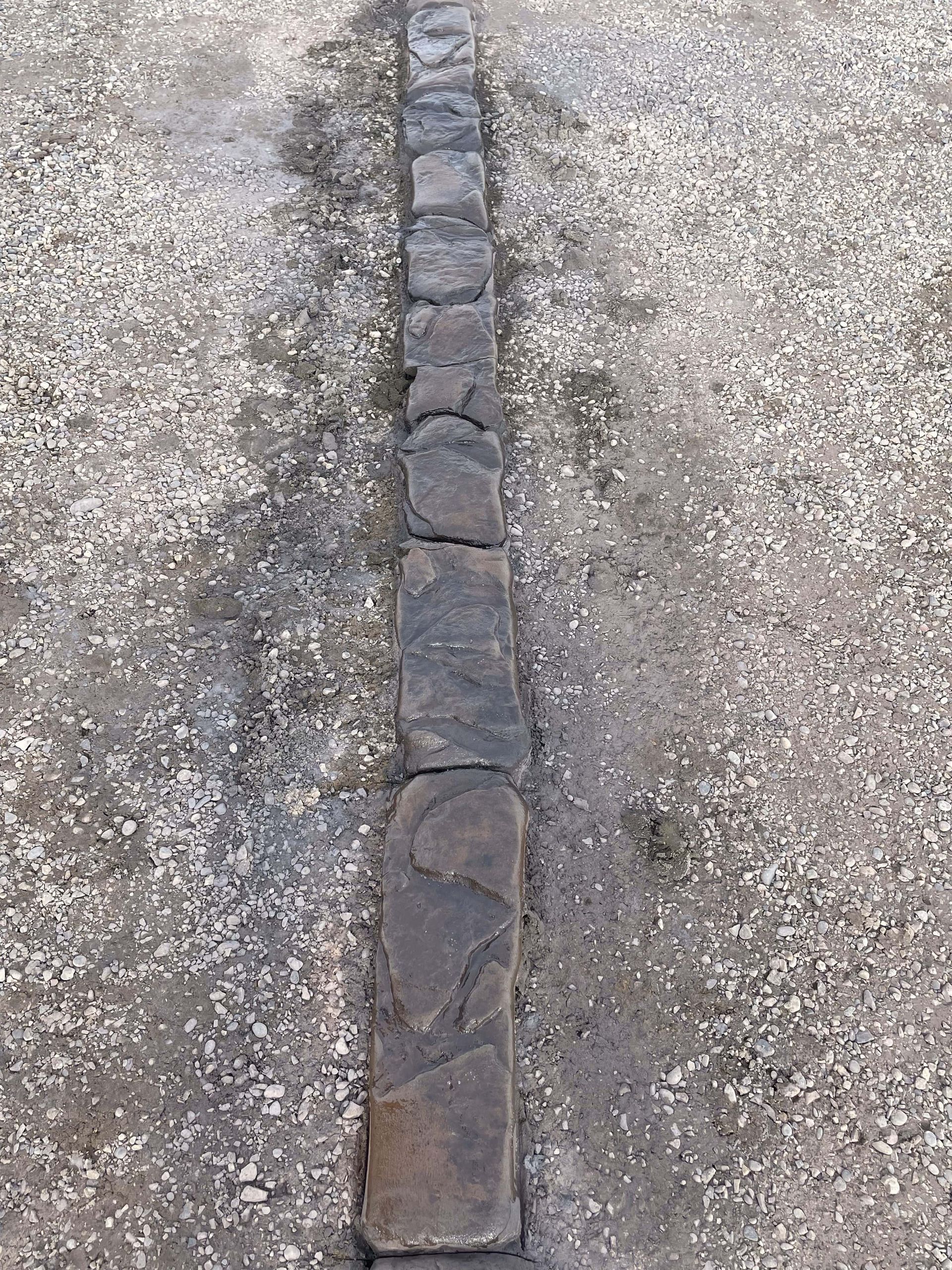 Custom Carve curbing example