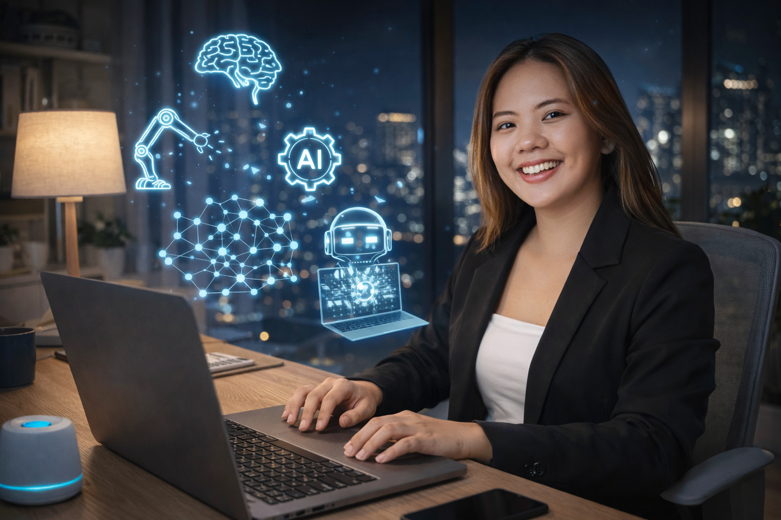 Group of people in black shirts standing by a pool, under a canopy. They are fist-pumping.