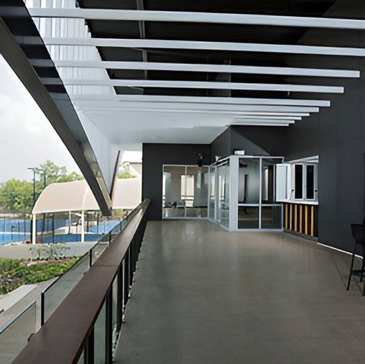 A Balcony With a View of a Swimming Pool — Darwin Catering Company in Brinkin, NT