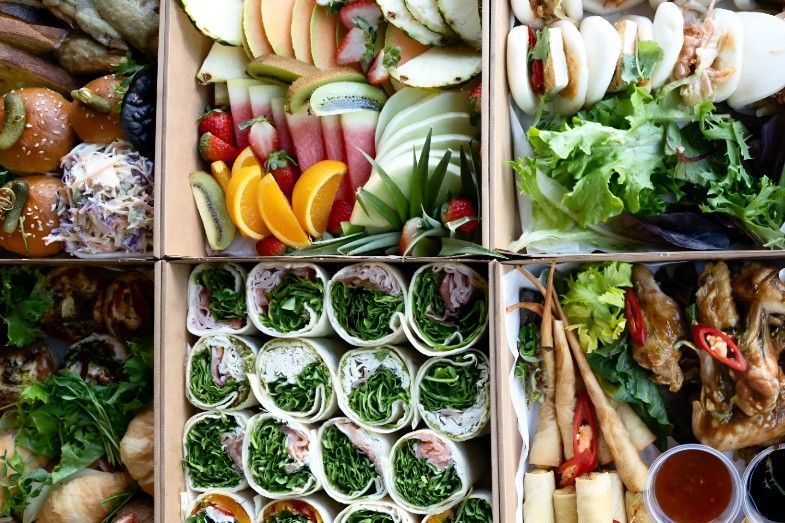 There Are Many Different Types of Food in the Boxes — Darwin Catering Company in Brinkin, NT