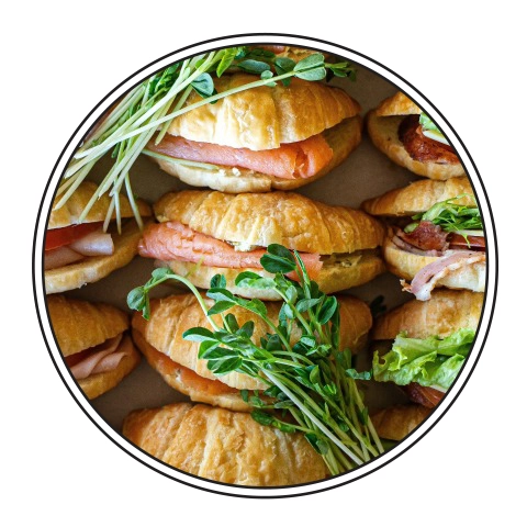Close up of croissant sandwiches — Darwin Catering Company in Brinkin, NT