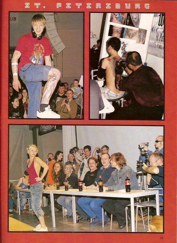 A collage of photos shows people in st petersburg