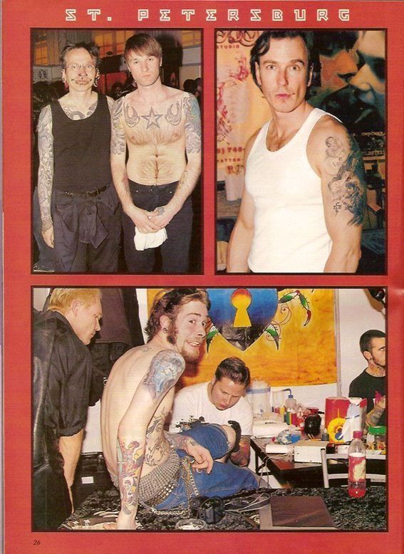 A collage of photos of men in st petersburg