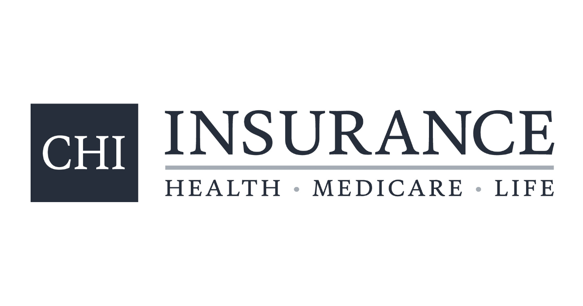 CHI Insurance logo: dark blue square with 