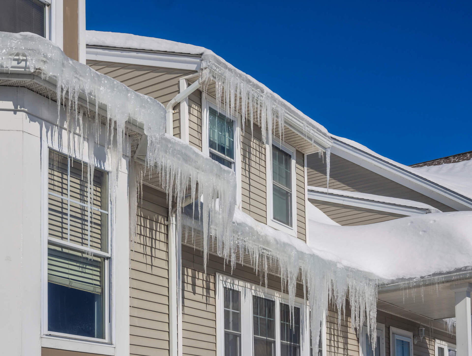 Ice Dams and Snow on Roof and Gutters — Rock County, WI — Beneficial Insulation