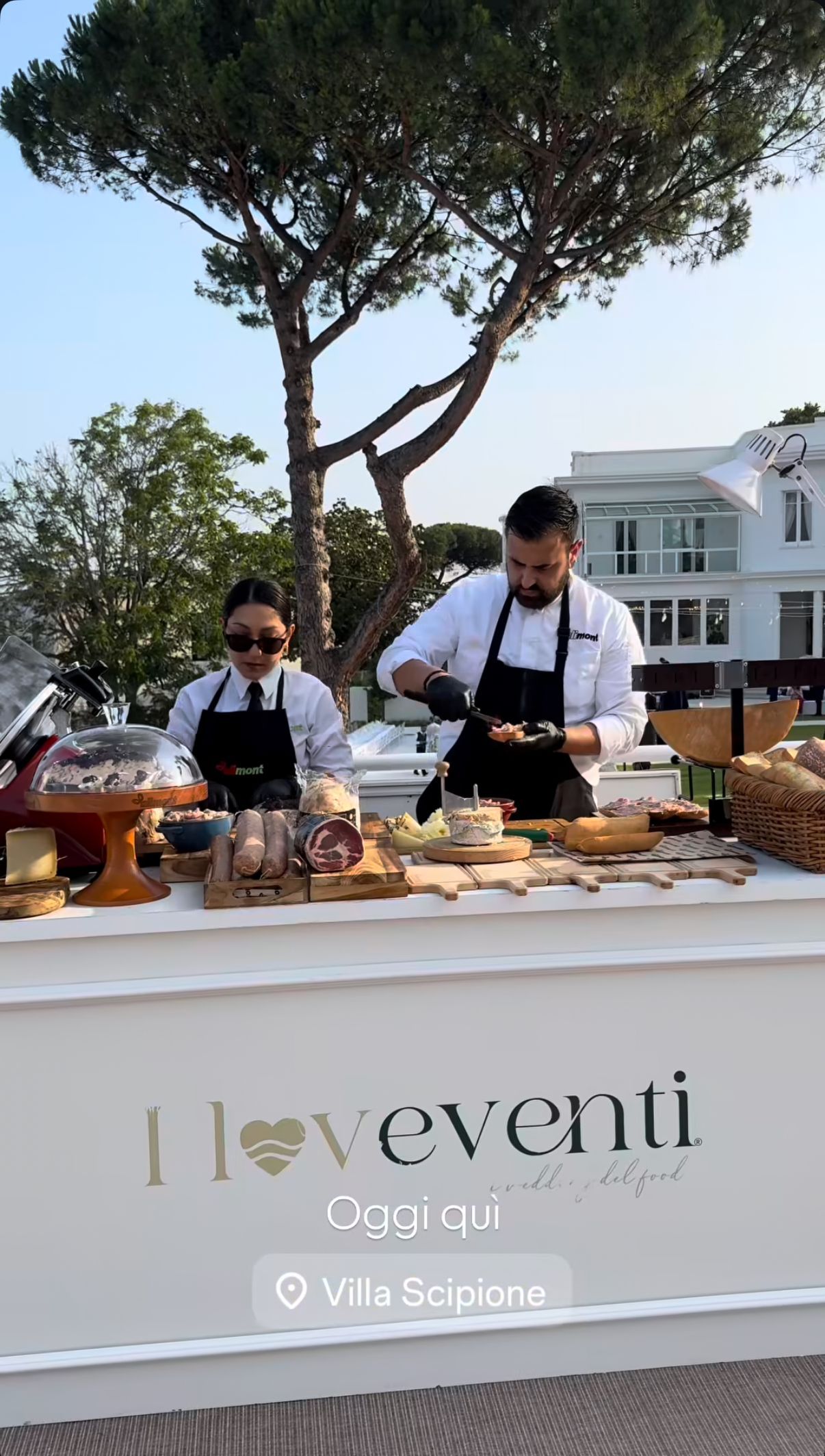 buffet evento villa scipione