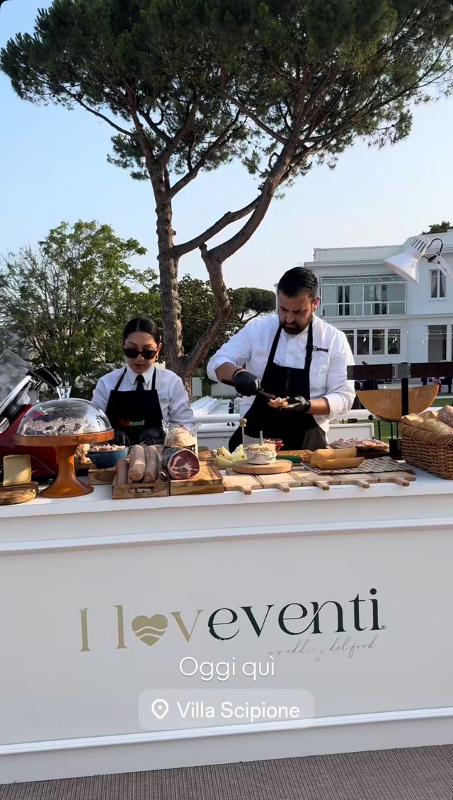 buffet evento villa scipione
