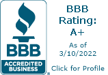 BBB Accredited Business rating