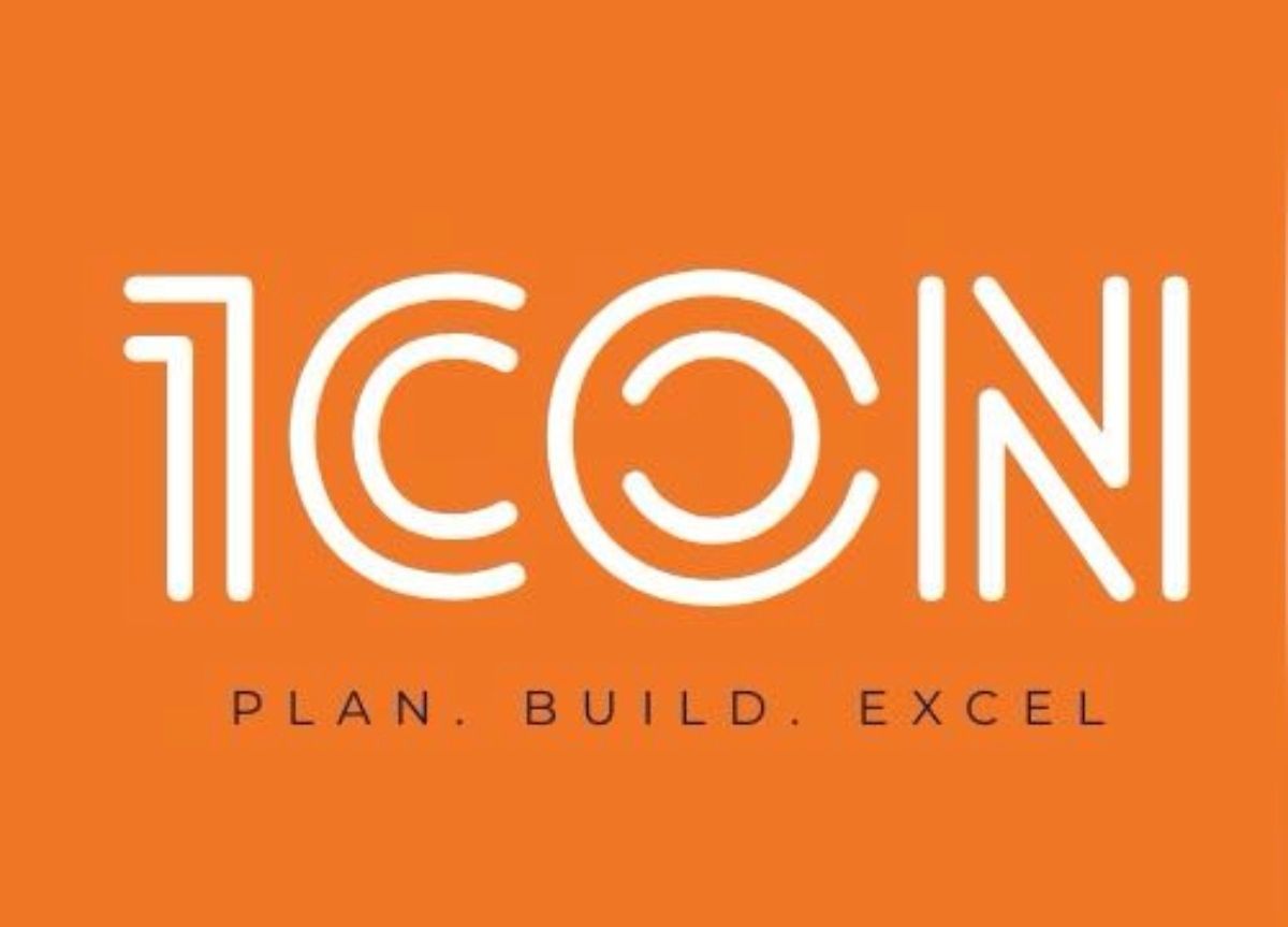 An orange logo featuring the word 