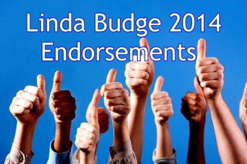 Linda Budge Endorsements 2014