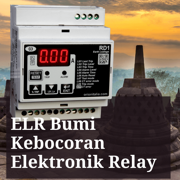 ELR Bumi Kebocoran Elektronik Relay - RD1 - Orion Italia