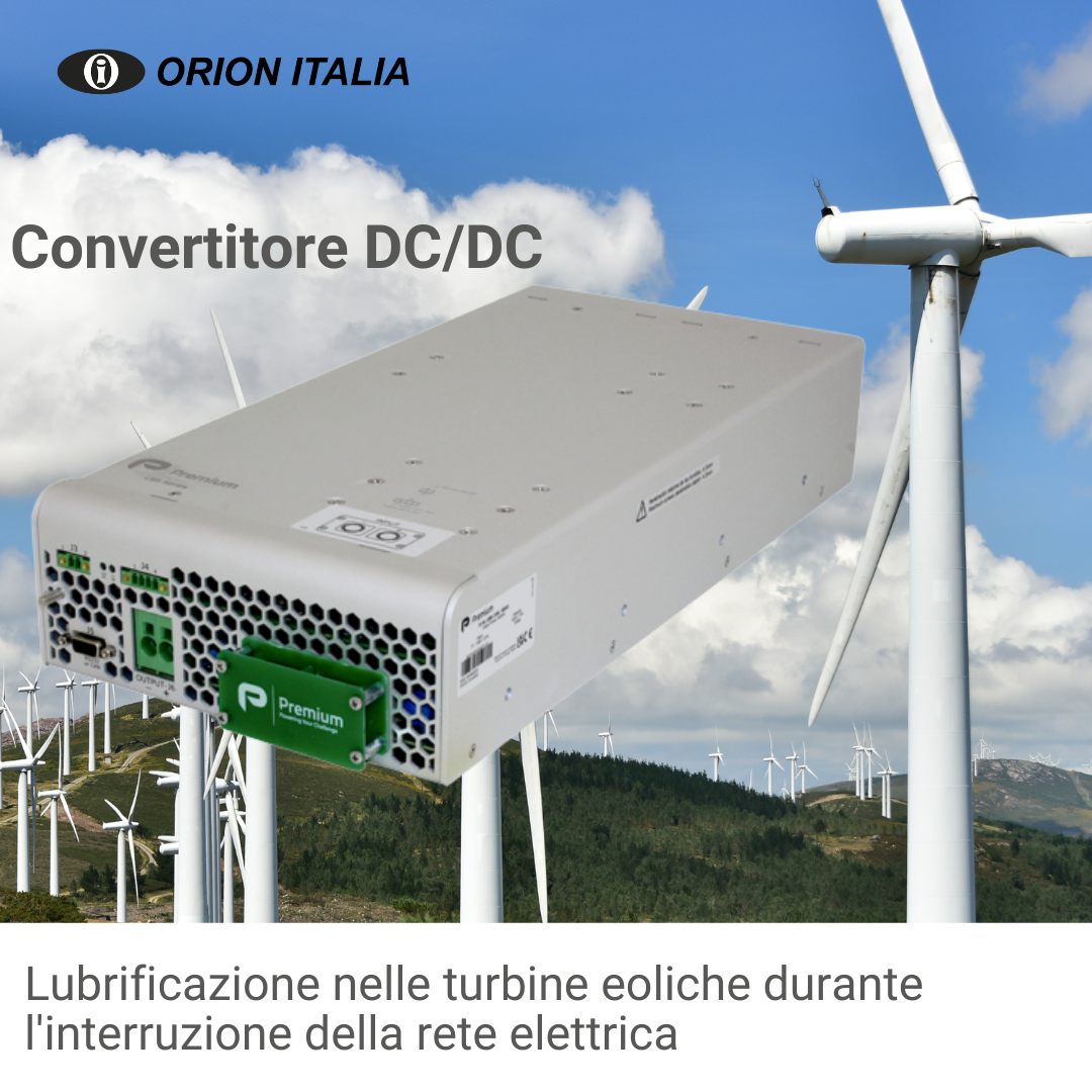 Convertitore DC/DC Lubrificazione nelle turbine eoliche durante l'interruzione della rete elettrica