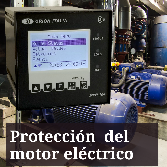 Protección del motor eléctrico industria MPR100