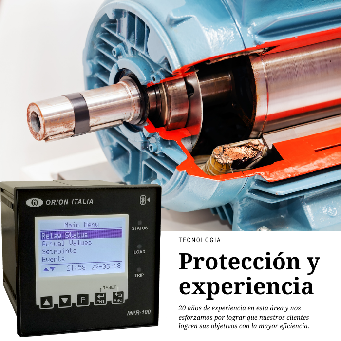 Protección del motor eléctrico con MPR100
