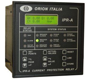 Relé de sobreintensidad de fase y tierra - Protección de alimentador - IPR-A Orion Italia