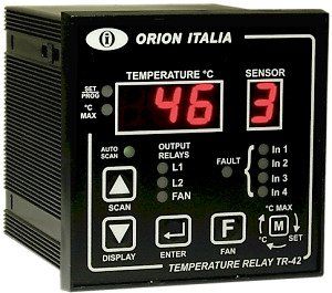 Relé de Vigilancia de Temperatura - Transformadores de potencia aislados en resina - TR-42 Orion Italia