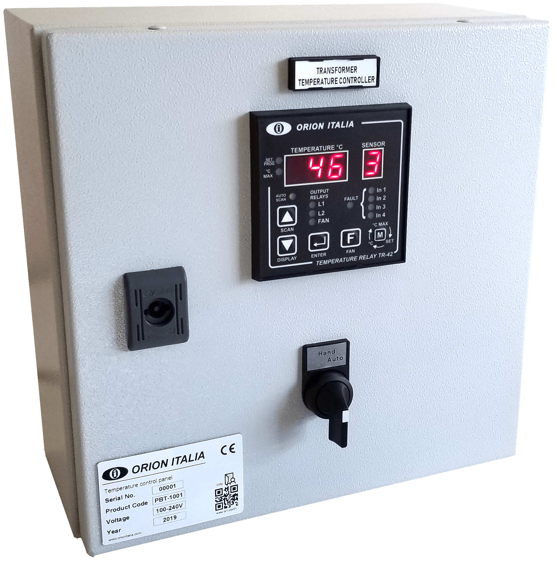 Tablero de Control de Temperatura - Sondas - Vigilancia de Temperatura - Transformadores de potencia aislados en resina - TR-42 - PTbox