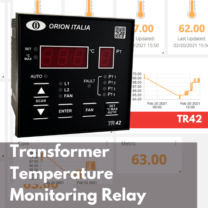 Transformer remote monitor of temperature
