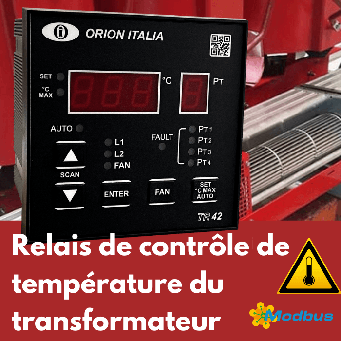 Relais de contrôle de température du transformateur