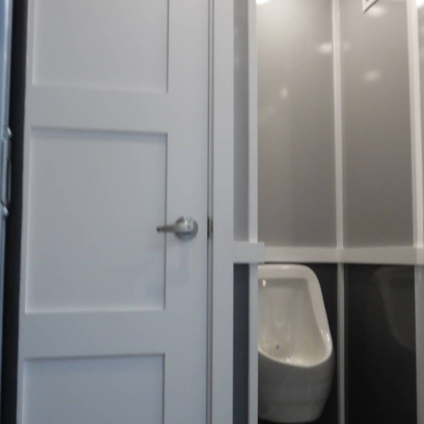 Luxury Toilet With White Door — Owensboro, KY — Mitzi Autry's Portable Toilets