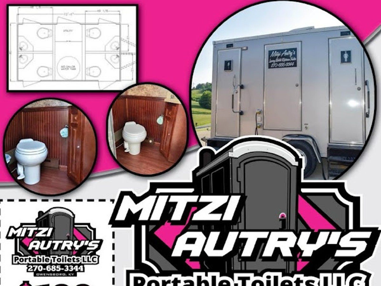 Luxury Portable Toilets — Owensboro, KY — Mitzi Autry's Portable Toilets