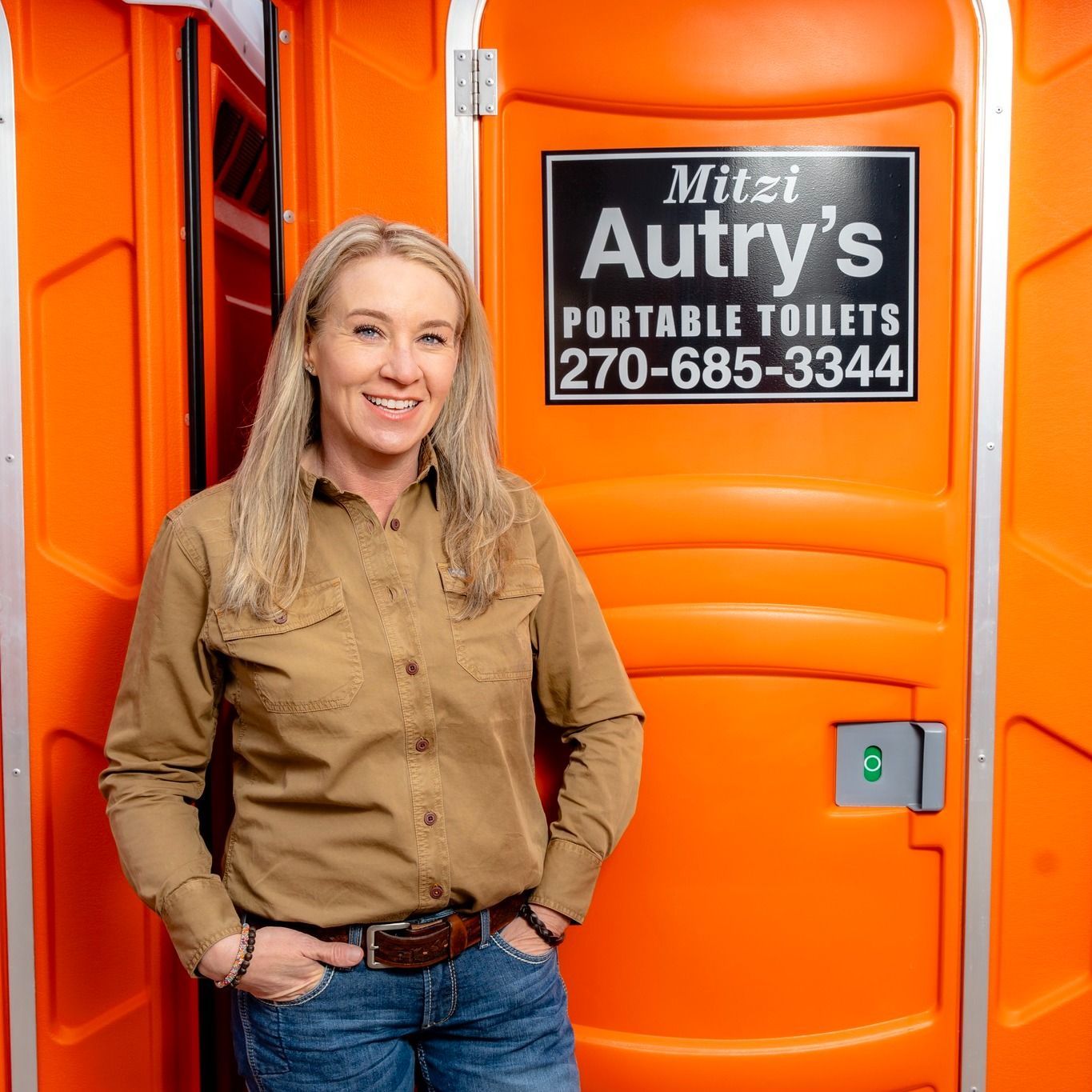 Rental Lavatory Being Loaded On Truck — Owensboro, KY — Mitzi Autry's Portable Toilets