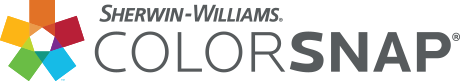 Sherwin-Williams ColorSnap logo with a colorful hexagon design and the brand name.