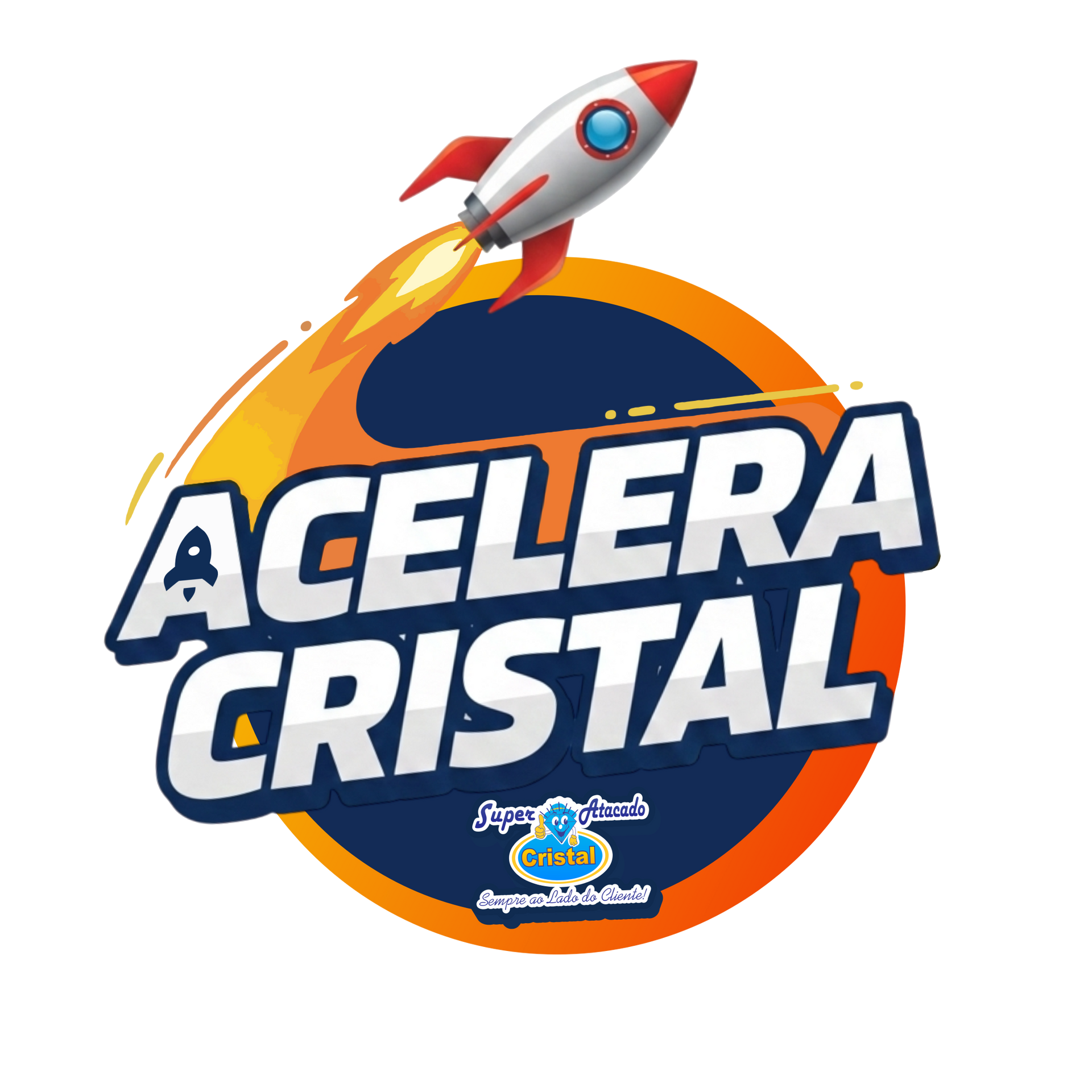 Logo Acelera Cristal - Weslley Bastos