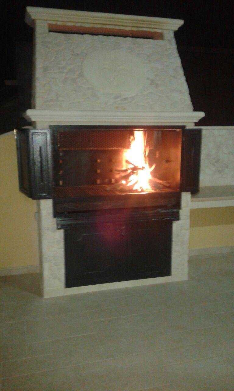 Cancellata in ferro per camino