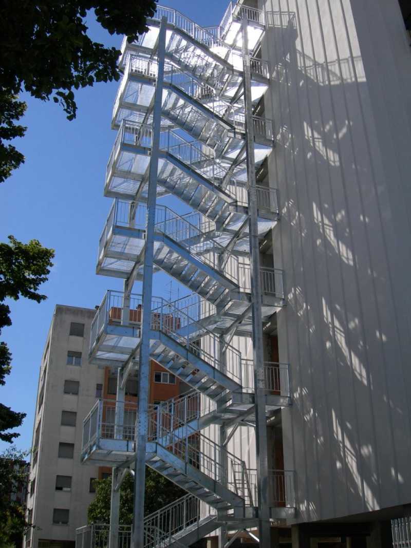 Scala esterna in ferro