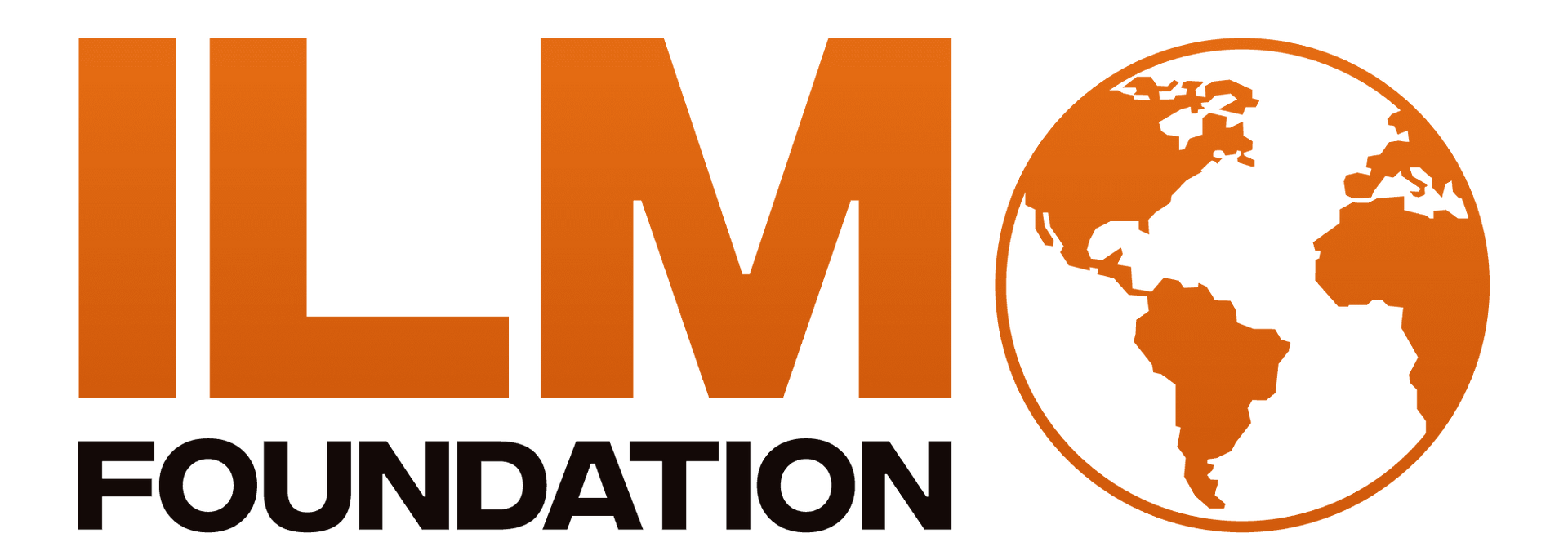 The logo for the ilm foundation is orange and black