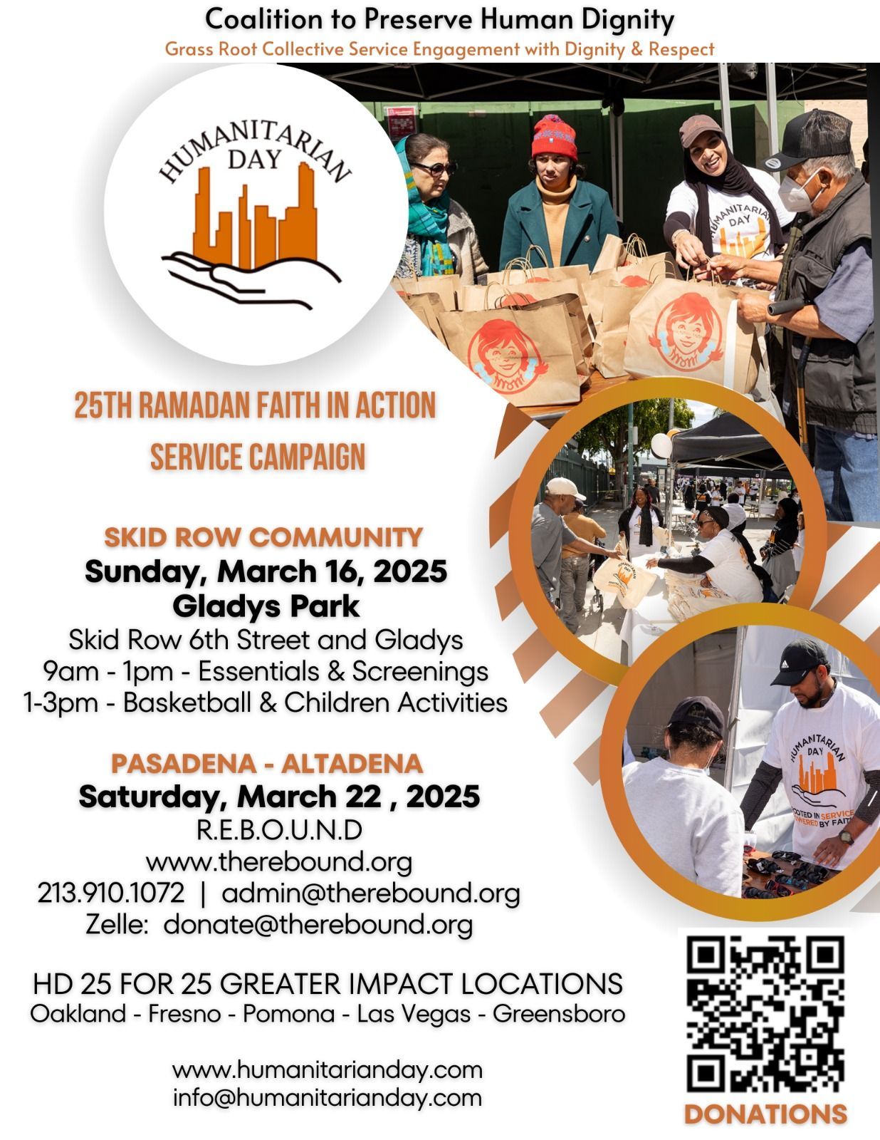 A poster for a coalition to preserve human dignity service campaign.