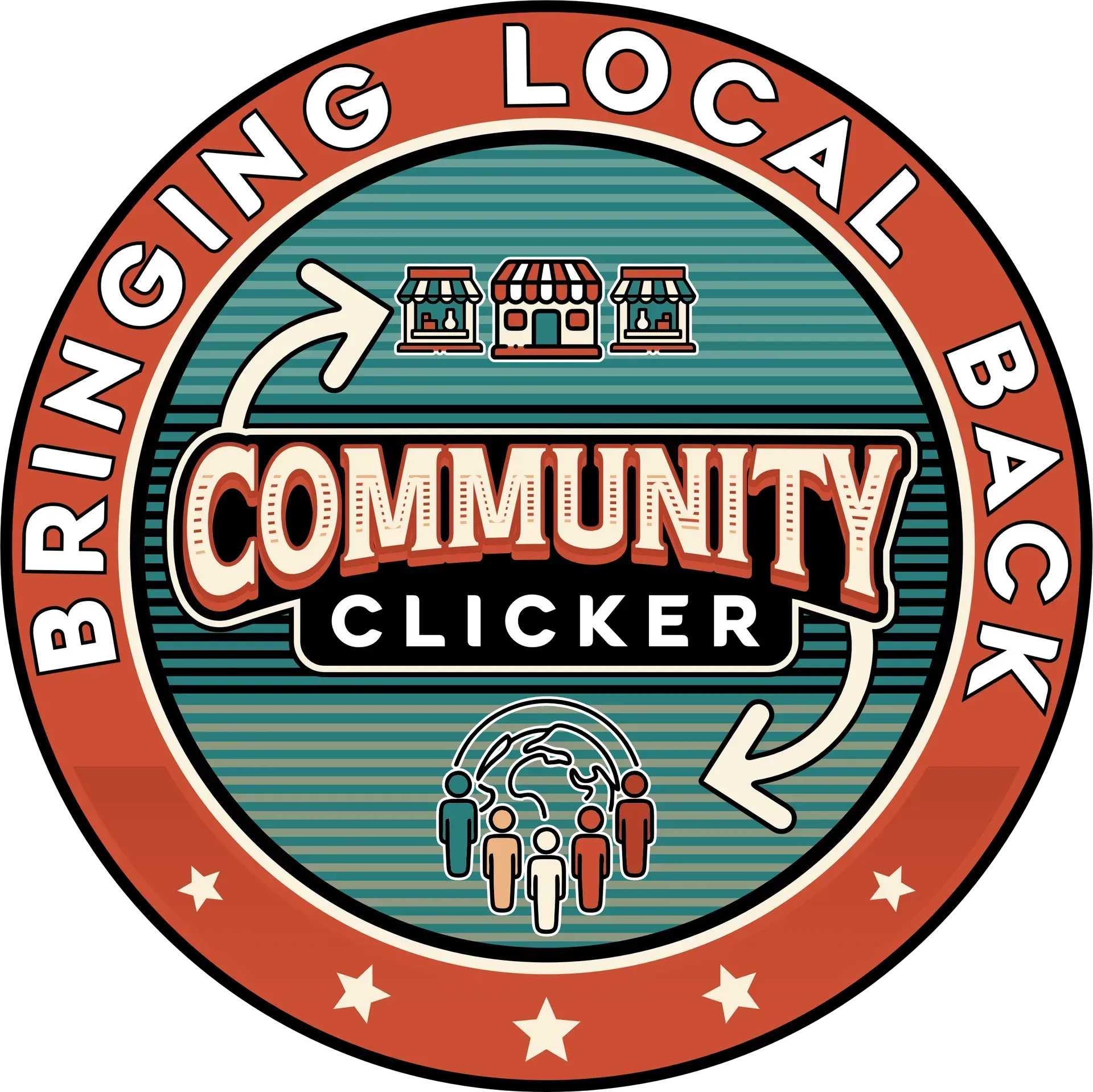 Circular logo with text