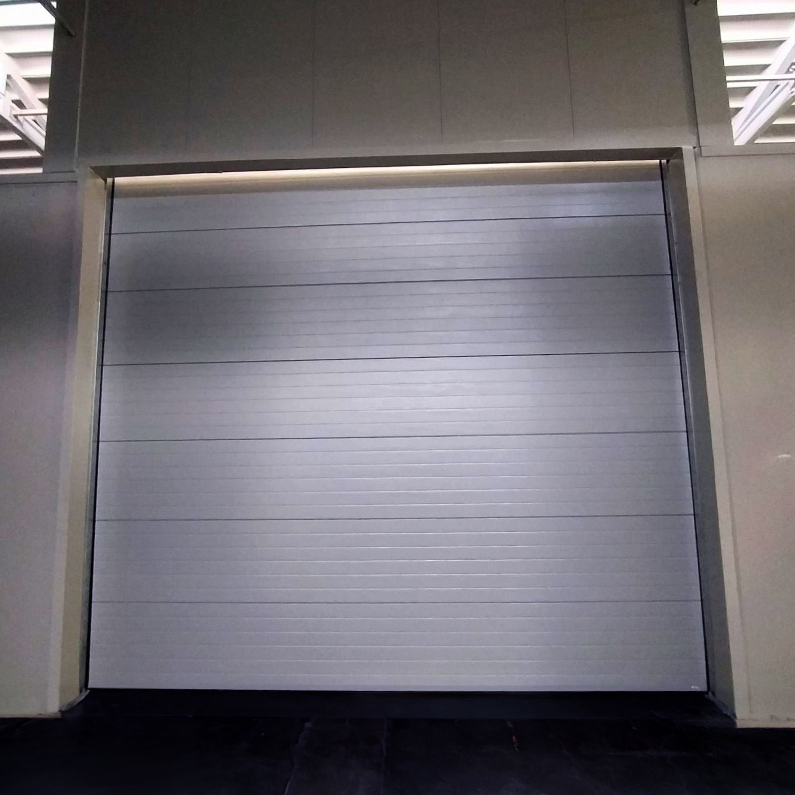 Porta sezionale da garage industriale grigia - D'Aversa Ettore Srl Frosinone