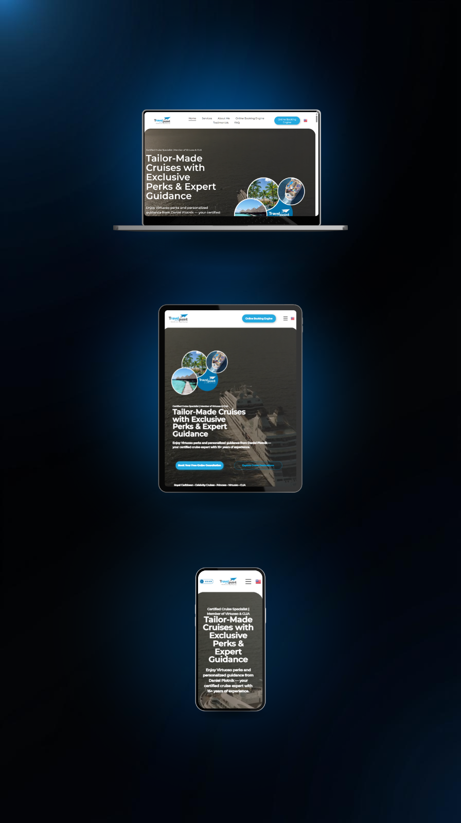 Travel agency website design for bookings by Digital8