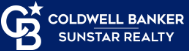 Coldwell Banker Sunstar Realty logo on a blue background. Features a "CB" design with a star and text.