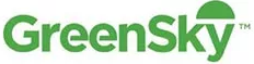 The green logo for GreenSky featuring text and a stylized sun or hill arc above the letter y.
