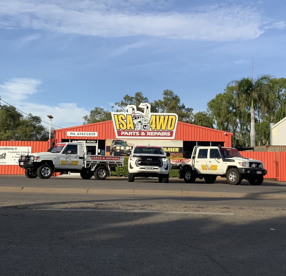 Infront Of Isa 4WD Parts & Repairs Office — 4WD Parts & Repairs In Ryan, QLD
