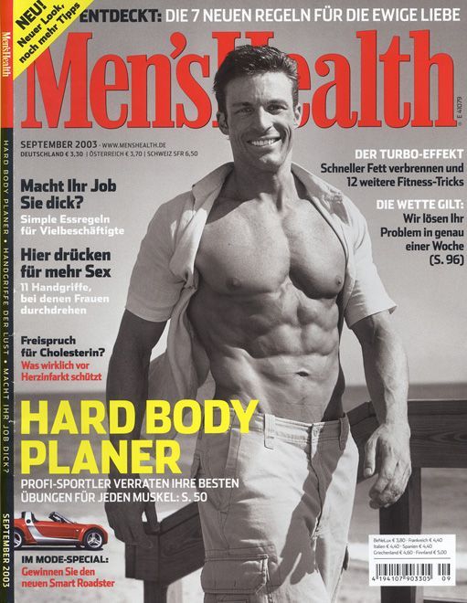 Ron Matthews is on the cover of a magazine called men 's health