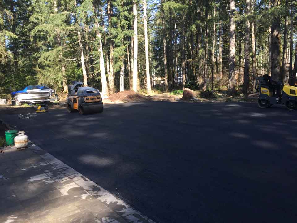 Parked Road Roller – Acme Paving & Seal Coating, Inc. – Kent, WA