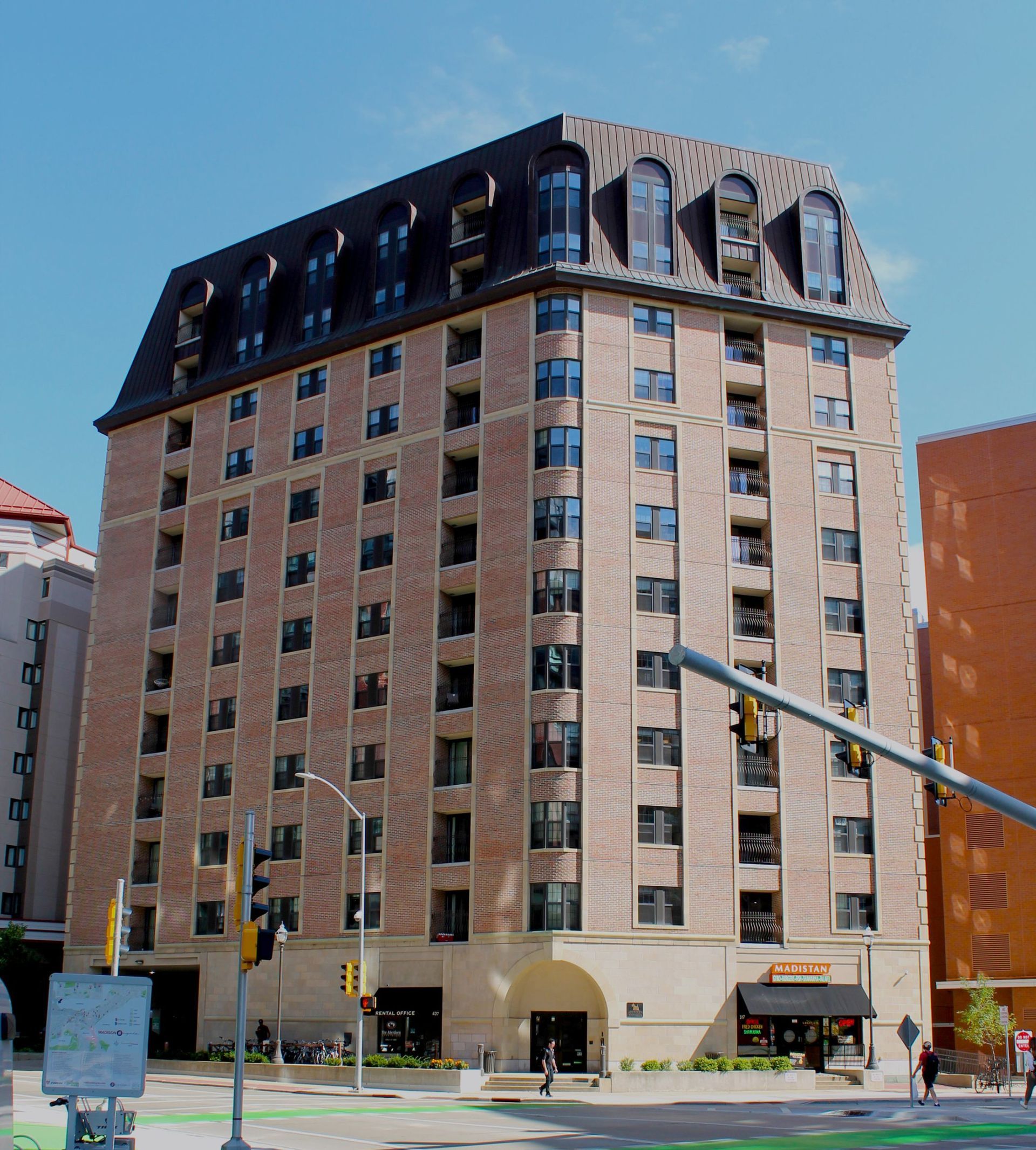 An exterior view of Aberdeen Apartments