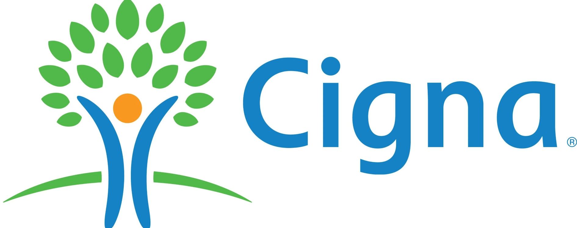 The logo for eyemed vision care is blue and white.